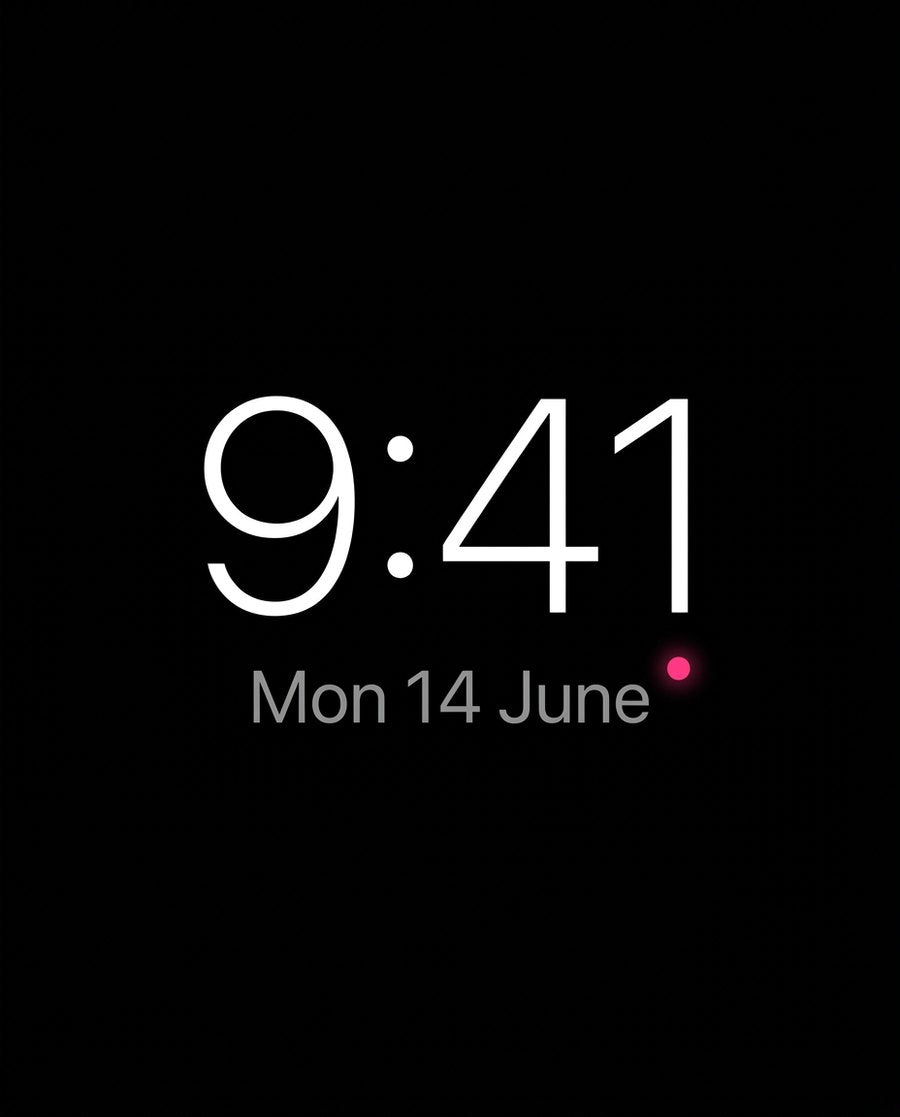 A clock face